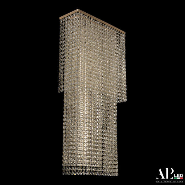 Бра светодиодные хрустальные S500.B3.35-70.A.3000.Gold Arte Perfetto Luce