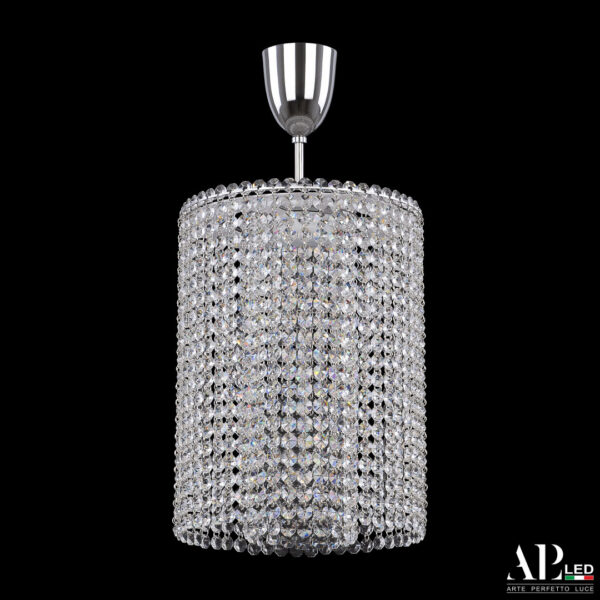 Люстра светодиодная хрустальная с пультом SH01.25.A.LED-DIM.Ni.Tube Arte Perfetto Luce