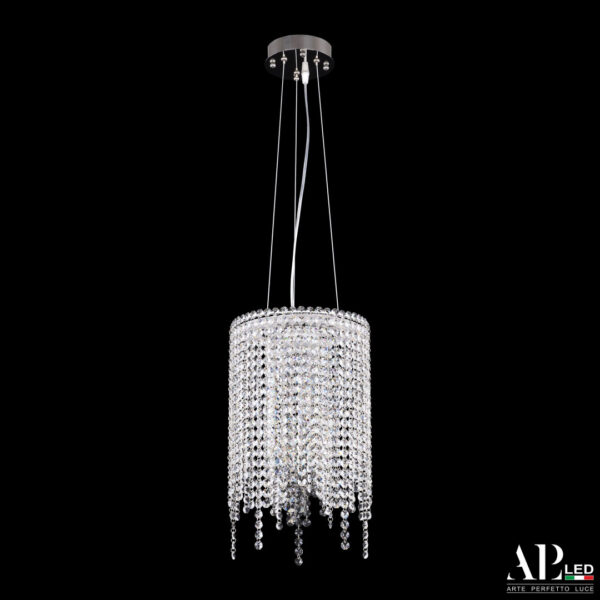 Люстра светодиодная хрустальная с пультом SH01.25.B.LED-DIM.Ni Arte Perfetto Luce