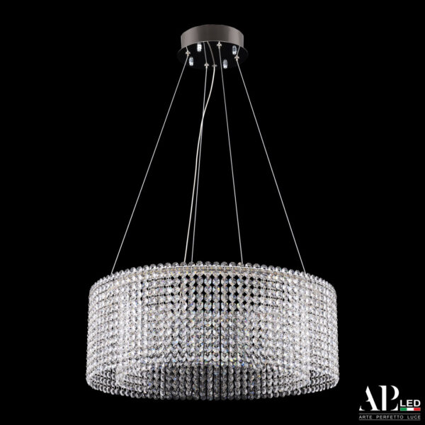 Люстра светодиодная хрустальная SH02.55.A.Ni.4000 Arte Perfetto Luce