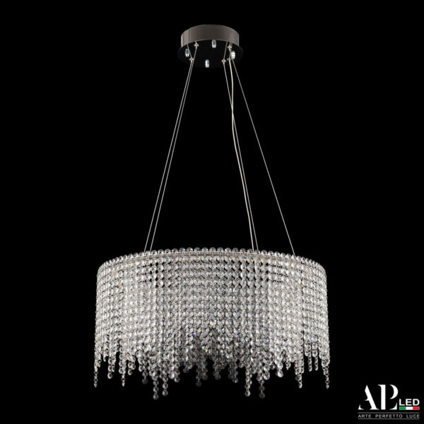 Люстра светодиодная хрустальная SH02.55.B.Ni.4000 Arte Perfetto Luce