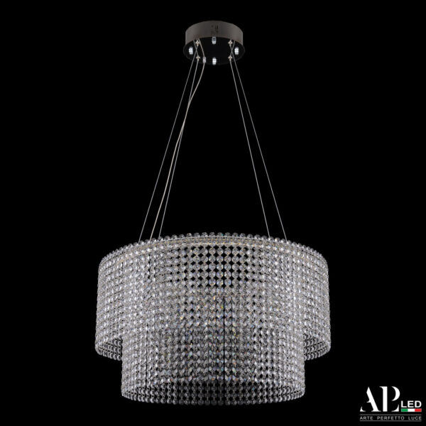 Люстра светодиодная хрустальная SH02.55.C.Ni.4000 Arte Perfetto Luce