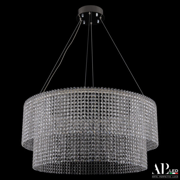 Люстра светодиодная хрустальная SH02.73.C.Ni.4000 Arte Perfetto Luce
