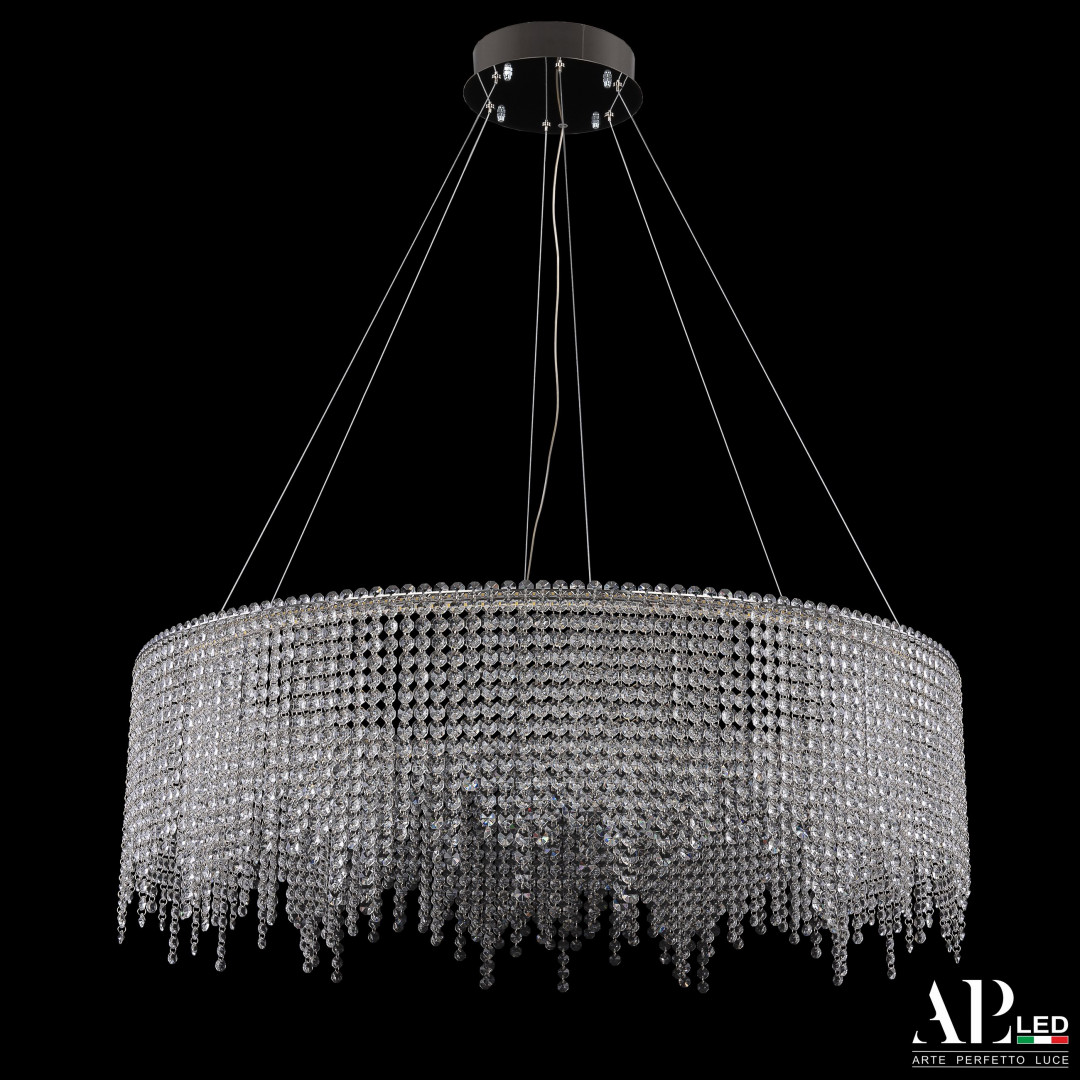 sh02.93.b.ni_.4000 Люстра светодиодная хрустальная SH02.93.B.Ni.4000 Arte Perfetto Luce — изображение 1