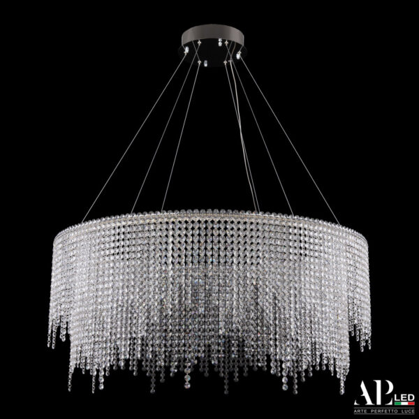 Люстра светодиодная хрустальная SH02.93.D.Ni.4000 Arte Perfetto Luce