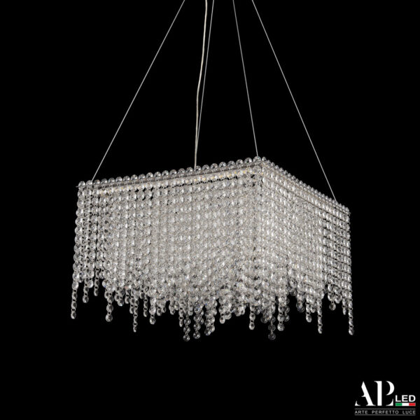 Люстра светодиодная хрустальная SH03.40.B.Ni.4000 Arte Perfetto Luce