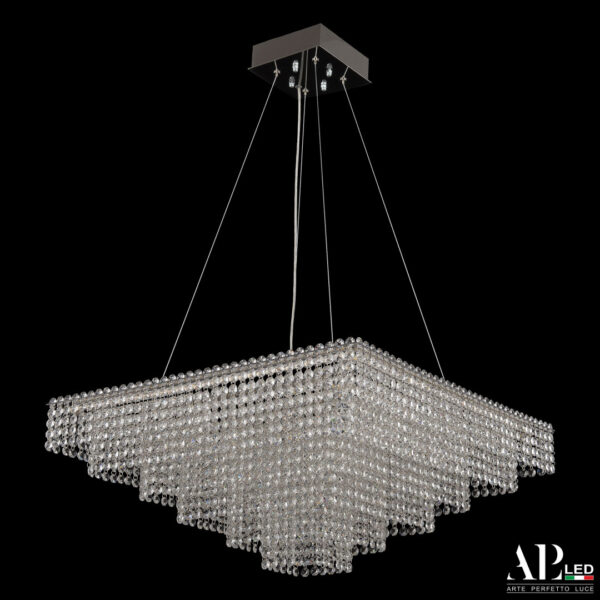 Люстра светодиодная хрустальная SH03.60.C.Ni.4000 Arte Perfetto Luce