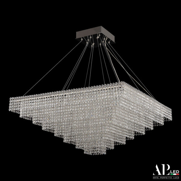 Люстра светодиодная хрустальная SH03.80.C.Ni.4000 Arte Perfetto Luce