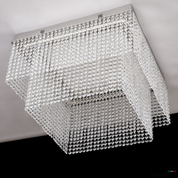 Люстра светодиодная хрустальная SH04.52.C.Ni.4000.PK Arte Perfetto Luce