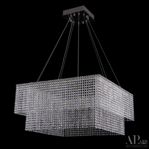 Люстра светодиодная хрустальная SH04.71.C.Ni.4000 Arte Perfetto Luce