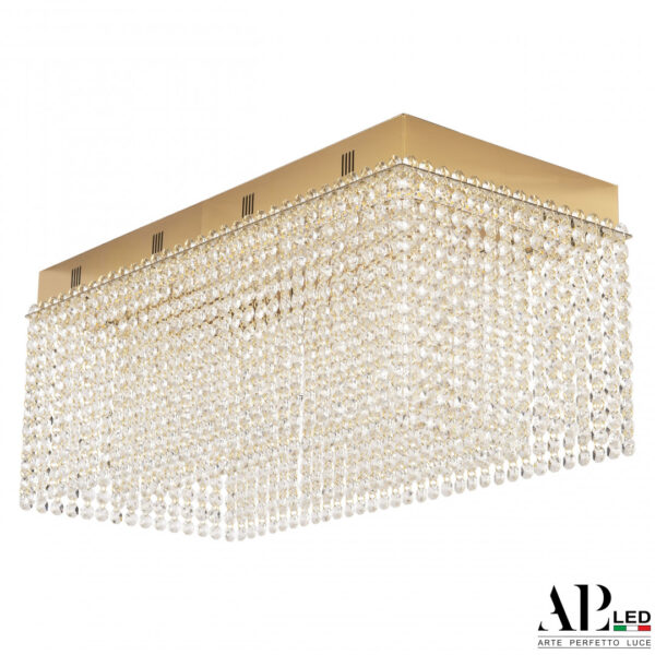 Люстра светодиодная хрустальная SH05.57.A.Gd.3000.PK Arte Perfetto Luce