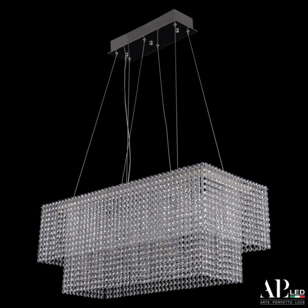 Люстра светодиодная хрустальная SH05.74.C.Ni.4000 Arte Perfetto Luce