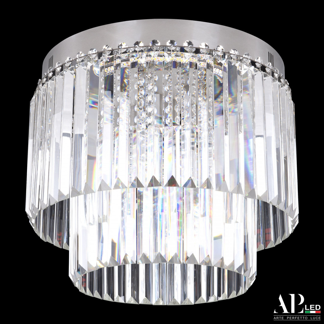sh09.40.c.ni_.4000.pk_ Люстра светодиодная хрустальная SH09.40.C.Ni.4000.PK Arte Perfetto Luce — изображение 1