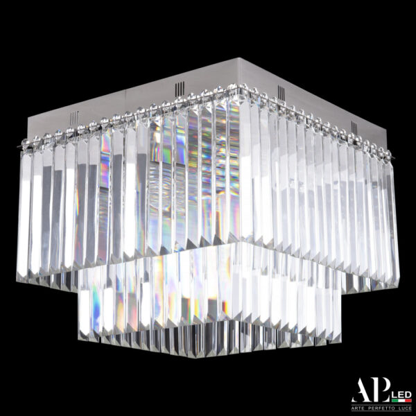 Люстра хрустальная каскадная SH10.42.C.Ni.E14.PK Arte Perfetto Luce