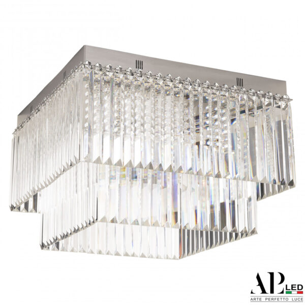 Люстра светодиодная хрустальная SH10.52.C.Ni.4000.PK Arte Perfetto Luce