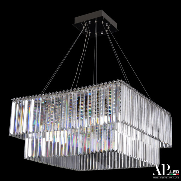 Люстра светодиодная хрустальная SH10.71.C.Ni.4000 Arte Perfetto Luce