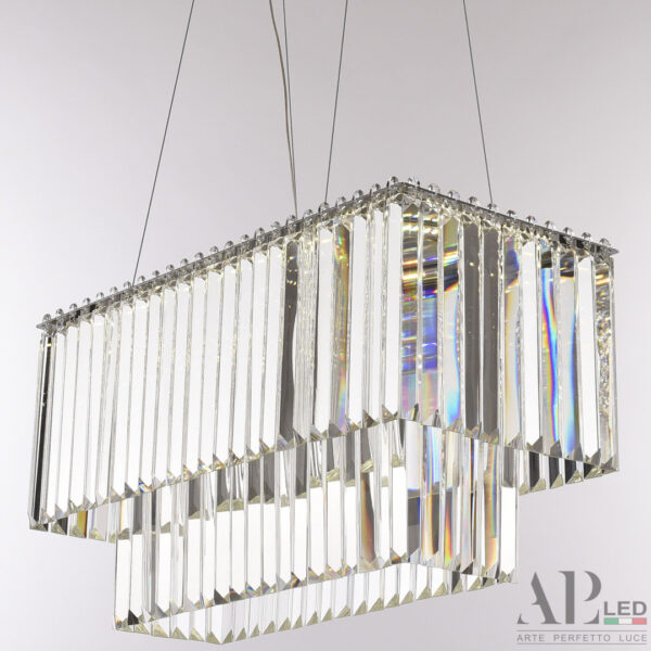 Люстра светодиодная хрустальная SH11.57.C.Ni.4000 Arte Perfetto Luce