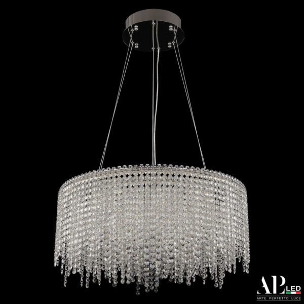 Люстра светодиодная хрустальная SH13.60.B.Ni.4000 Arte Perfetto Luce