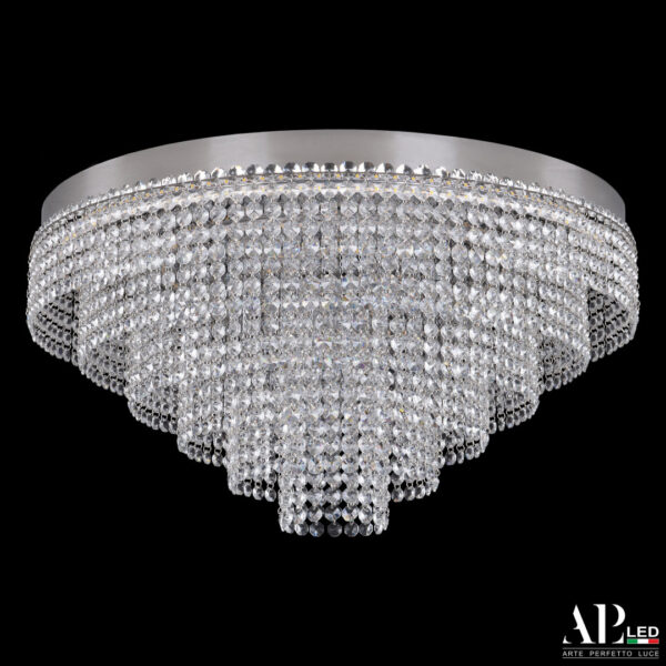 Люстра светодиодная хрустальная SH13.60.C.Ni.3000.PK.Z Arte Perfetto Luce
