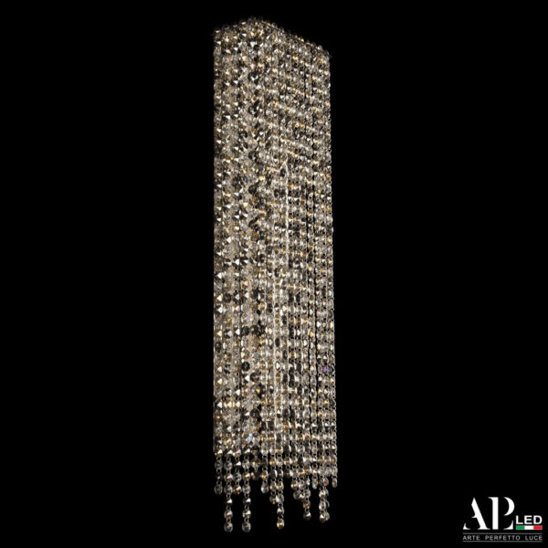 Бра светодиодные хрустальные SH500.B1.20-70.B.Ni.4000.Clear.801.731 Arte Perfetto Luce