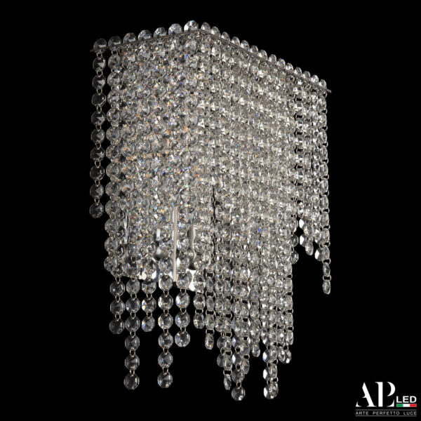 Бра хрустальный каскад SH500.B3.25-27.B.Ni.E14 Arte Perfetto Luce