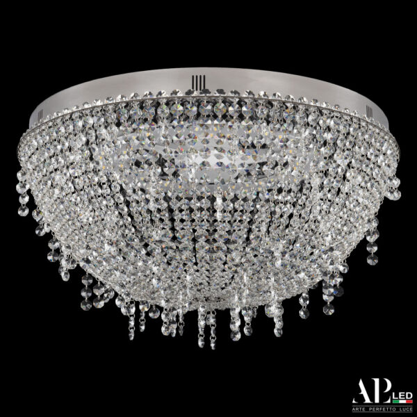 Люстра светодиодная хрустальная с пультом SH501.2.50.B.LED-DIM.Ni Arte Perfetto Luce