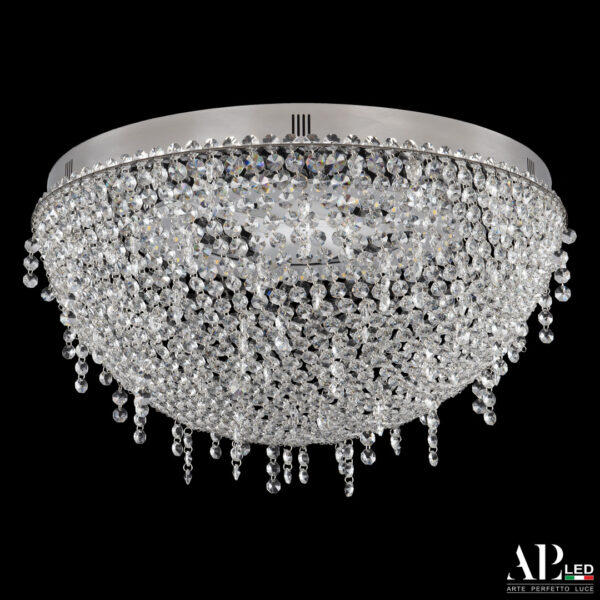 Люстра светодиодная хрустальная с пультом SH501.2.50.D.LED-DIM.Ni Arte Perfetto Luce