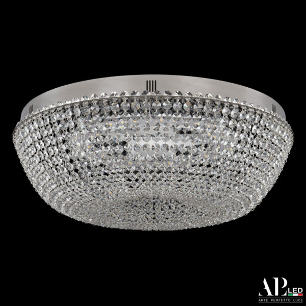 Люстра светодиодная хрустальная с пультом SH501.2.50.E.LED-DIM.Ni Arte Perfetto Luce