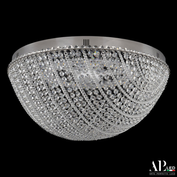 Люстра светодиодная хрустальная с пультом SH501.2.50.M.LED-DIM.Ni Arte Perfetto Luce