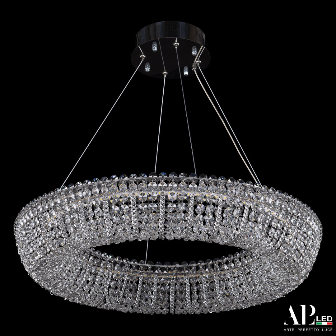 sh502.0.60.m.ni_.4000 Люстра светодиодная хрустальная SH502.0.60.M.Ni.4000 Arte Perfetto Luce — изображение 1