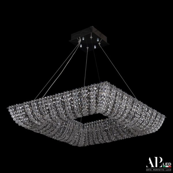 Люстра светодиодная хрустальная SH503.0.60.R.Ni.4000.Clear.731 Arte Perfetto Luce