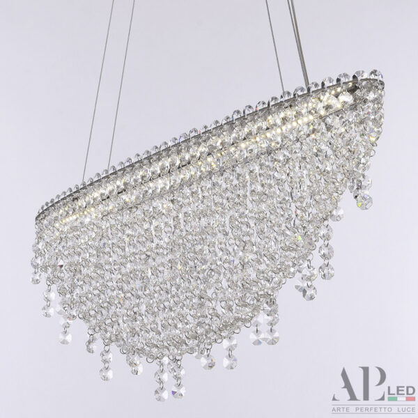 Люстра светодиодная хрустальная SH505.0.60.B.Ni.4000 Arte Perfetto Luce