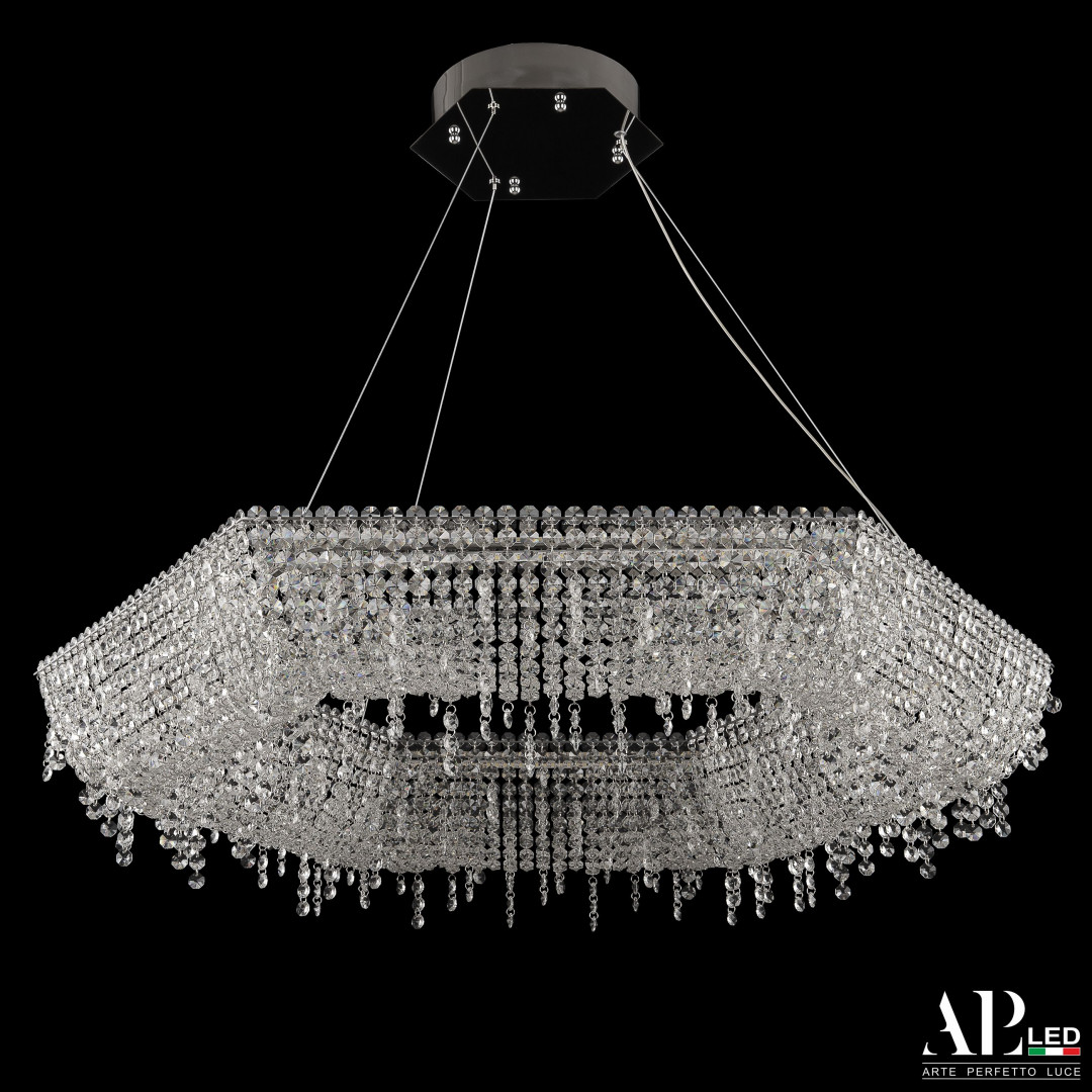 sh506.0.80.b.ni_.4000 Люстра светодиодная хрустальная SH506.0.80.B.Ni.4000 Arte Perfetto Luce — изображение 1
