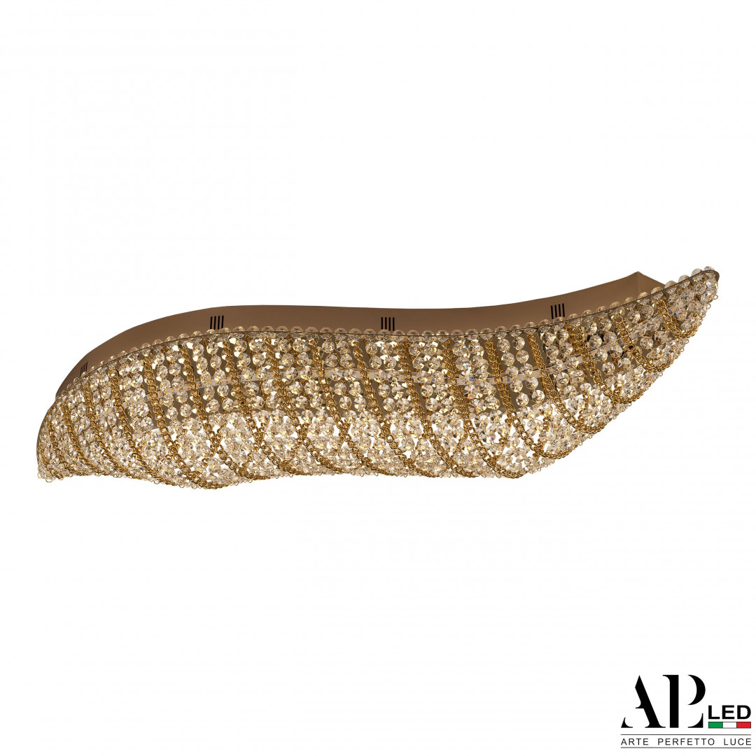 sh507.2.80.m.gd_.3000 Люстра светодиодная хрустальная SH507.2.80.M.Gd.3000 Arte Perfetto Luce — изображение 1