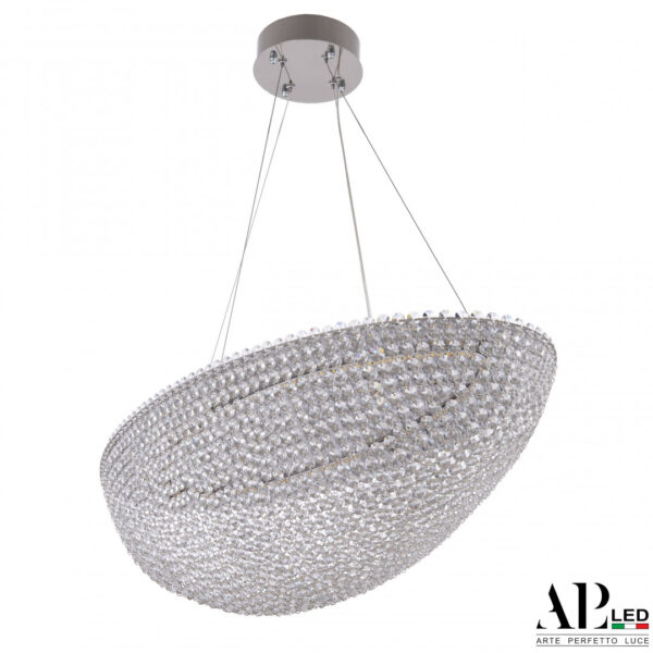 Люстра светодиодная хрустальная SH508.0.80.A.Ni.4000 Arte Perfetto Luce