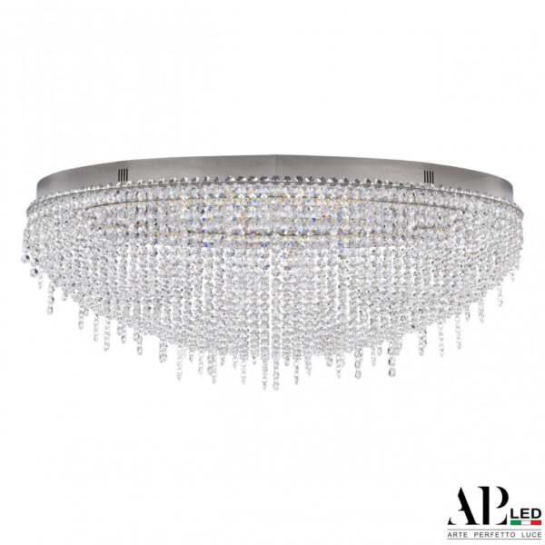 Люстра светодиодная хрустальная SH508.2.80.B.Ni.4000 Arte Perfetto Luce