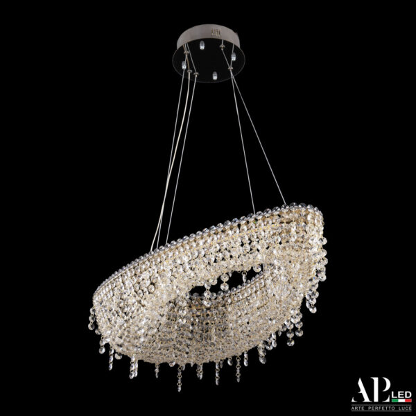 Люстра светодиодная хрустальная SH509.0.70.B.Gd.4000 Arte Perfetto Luce