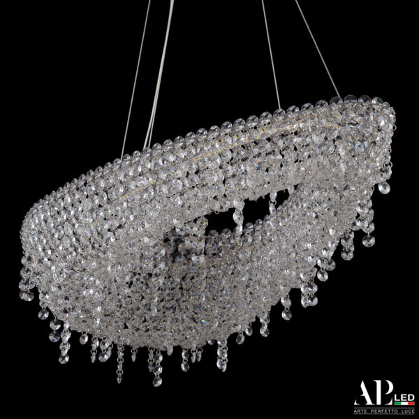 Люстра светодиодная хрустальная SH509.0.70.B.Ni.3000 Arte Perfetto Luce