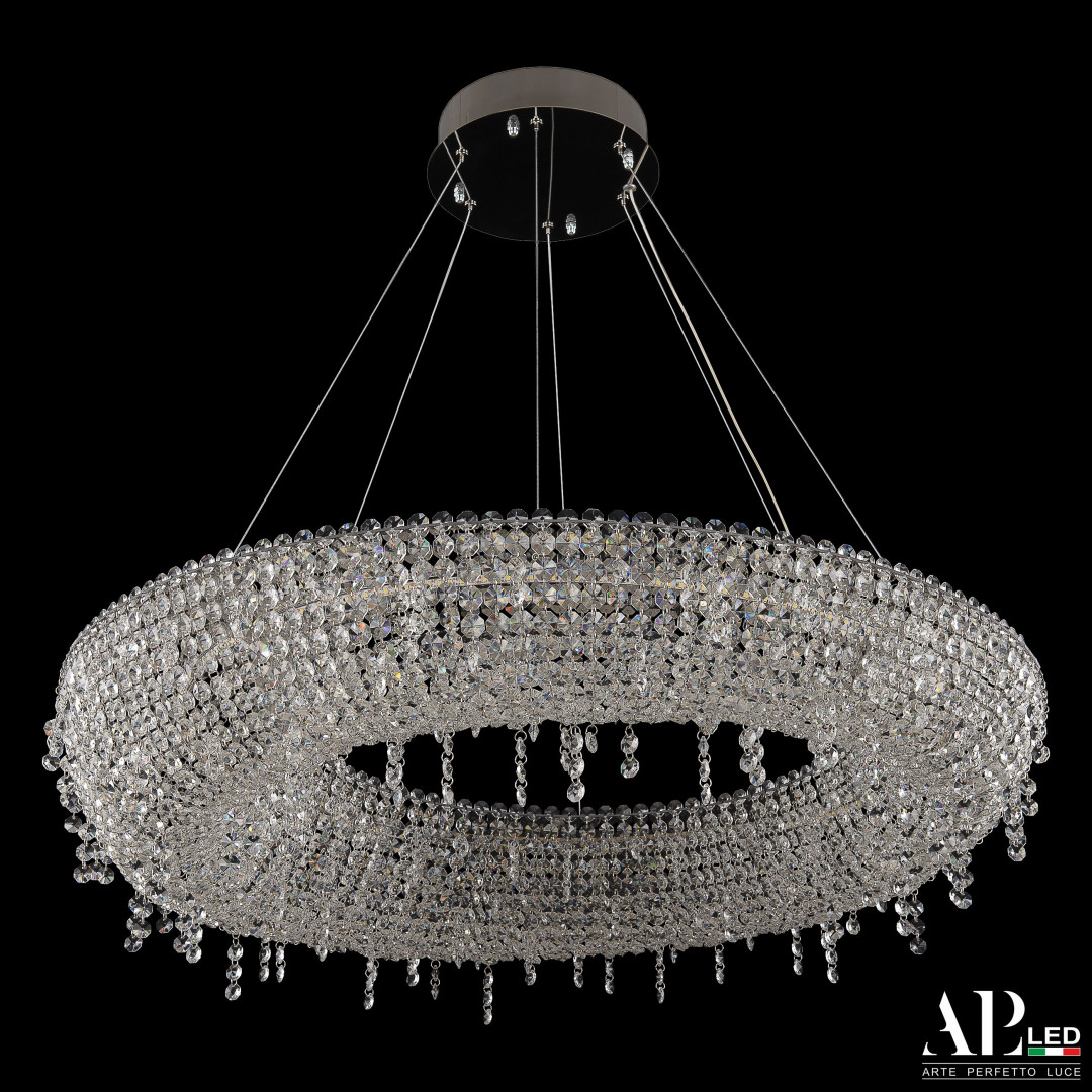 sh510.0.80.b.ni_.4000 Люстра светодиодная хрустальная SH510.0.80.B.Ni.4000 Arte Perfetto Luce — изображение 1