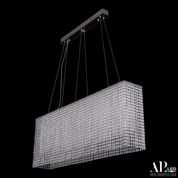 Люстра светодиодная хрустальная SH512.0.100.A.Ni.4000 Arte Perfetto Luce