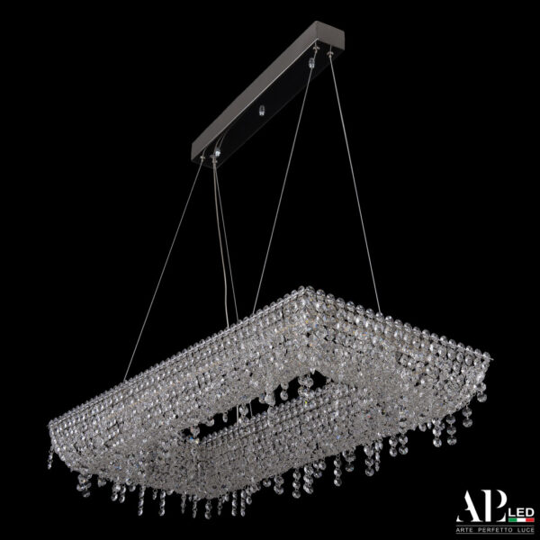 Люстра светодиодная хрустальная SH515.0.80.B.Ni.4000 Arte Perfetto Luce