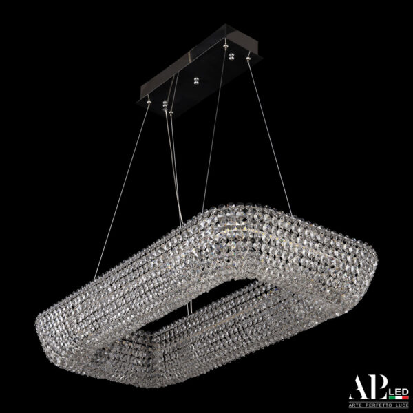 Люстра светодиодная хрустальная SH522.0.80.A.Ni.4000 Arte Perfetto Luce