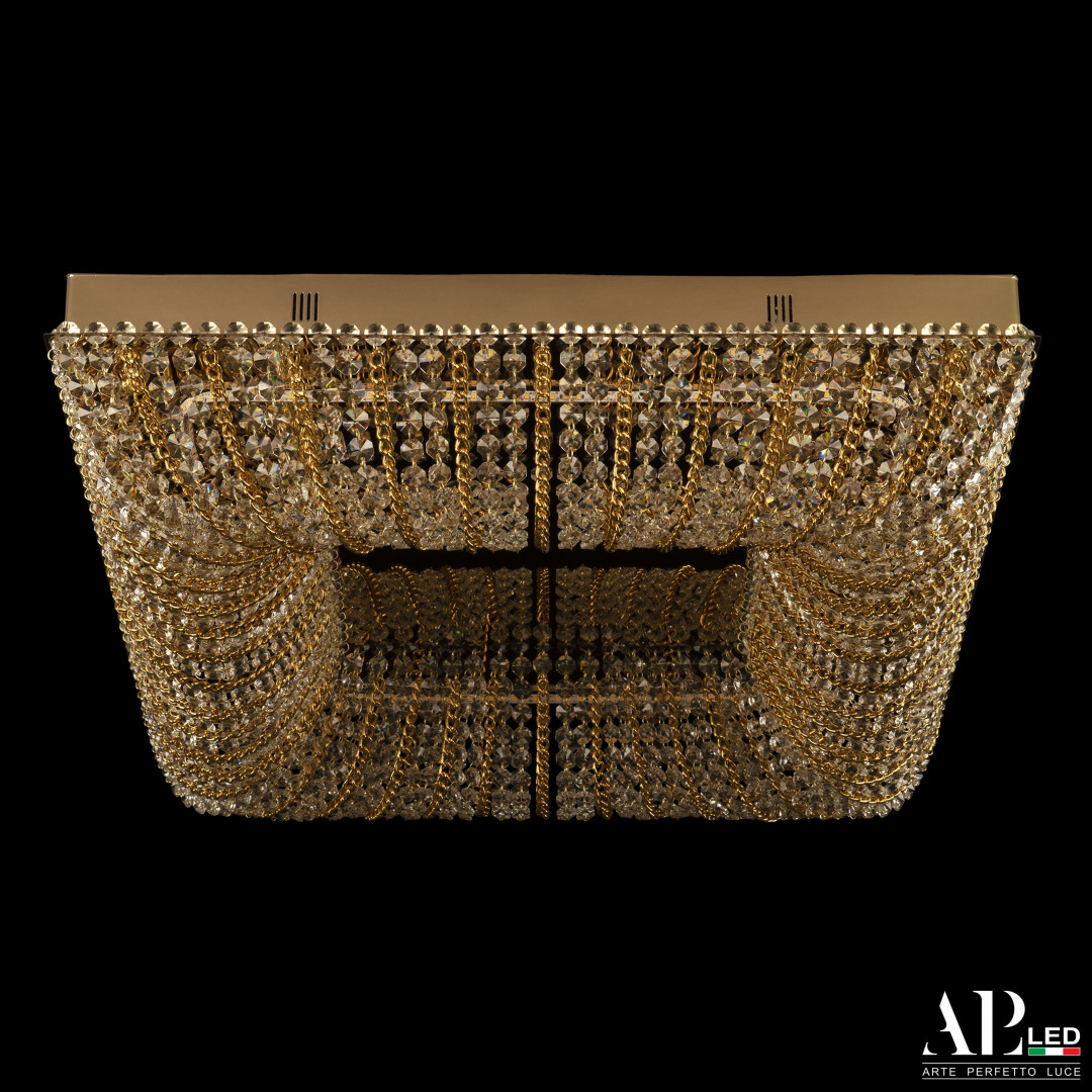 sh603.2.60.m.gd_.3000 Люстра светодиодная хрустальная SH603.2.60.M.Gd.3000 Arte Perfetto Luce — изображение 1