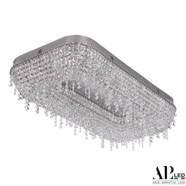 Люстра светодиодная хрустальная SH622.2.80.B.Ni.4000 Arte Perfetto Luce