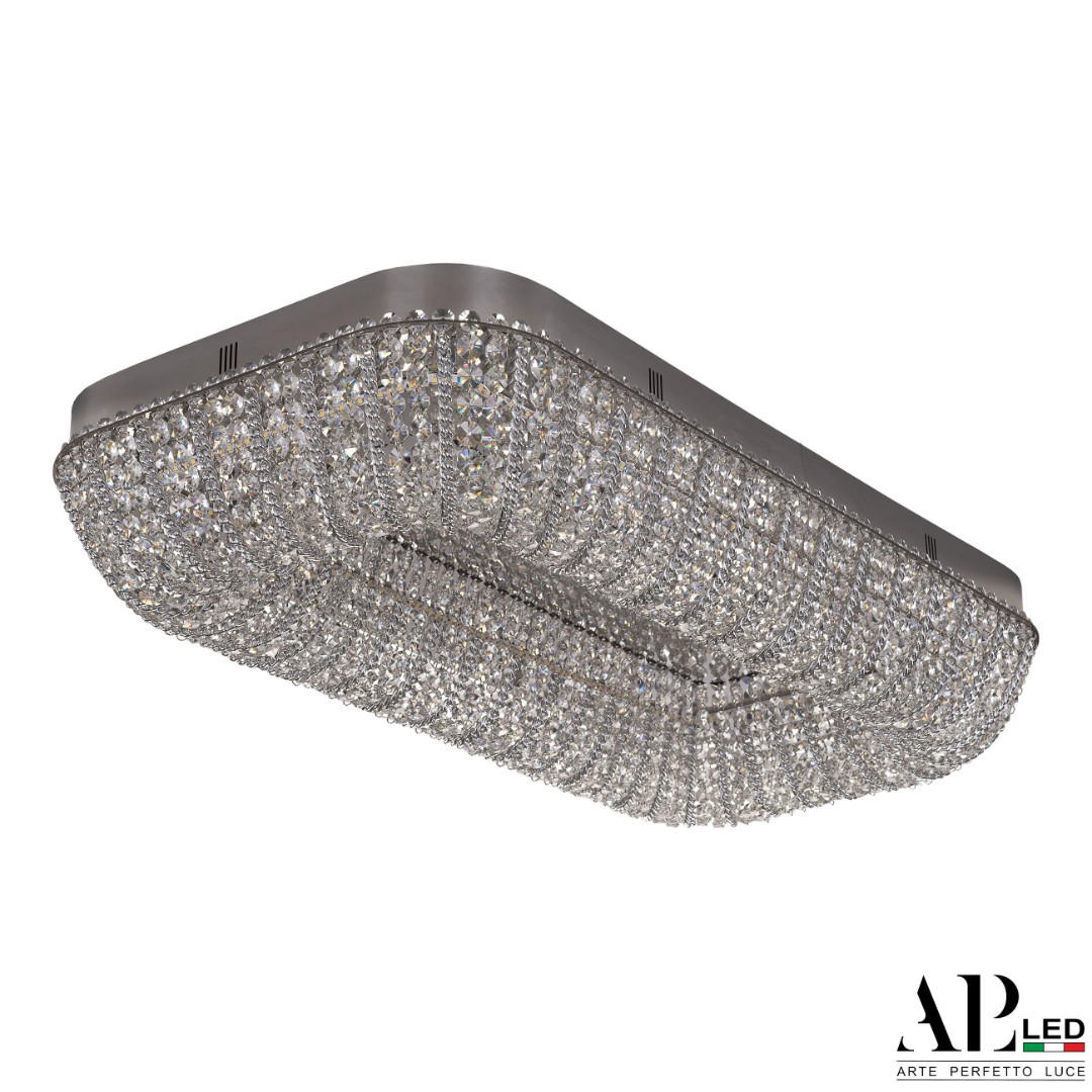 sh622.2.80.m.ni_.4000 Люстра светодиодная хрустальная SH622.2.80.M.Ni.4000 Arte Perfetto Luce — изображение 1
