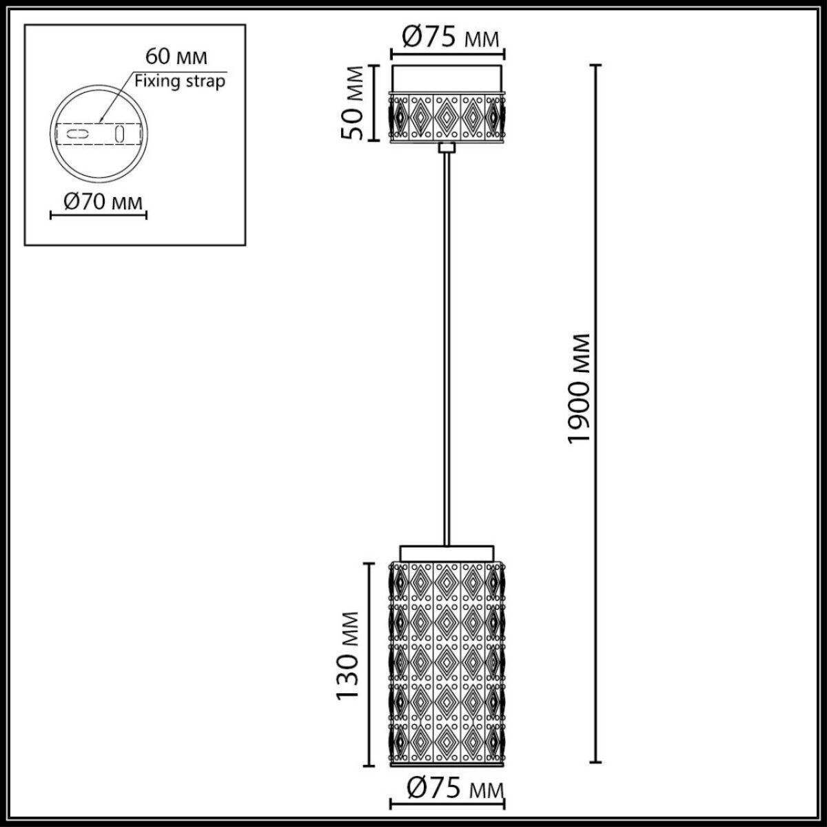 5452/5L L-VISION ODL_EX26 011 светлая бронза/зеленый/металл/керамика/акрил Подвес LED 5W 3000K LULU — изображение 2