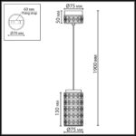 5452/5L L-VISION ODL_EX26 011 светлая бронза/зеленый/металл/керамика/акрил Подвес LED 5W 3000K LULU — изображение 2