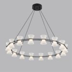 8341/54L LEDIO LN26 228 черный/прозрачный металл/акрил Люстра подвесная LED 54W 3000K 220V VINORA — изображение 2