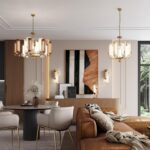 5467/60L MODERN ODL_EX26 049 белый/коричневый/античная бронза/металл/стекло/декор металл Люстра LED 60W (5W*12) 2700K LION — изображение 2