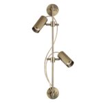 7013/2W HIGHTECH ODL25 477 Настенный св-к поворотный на 50°/180° металл/под латунь IP20 LED GU10 *2 10W 220V MANCHESTER